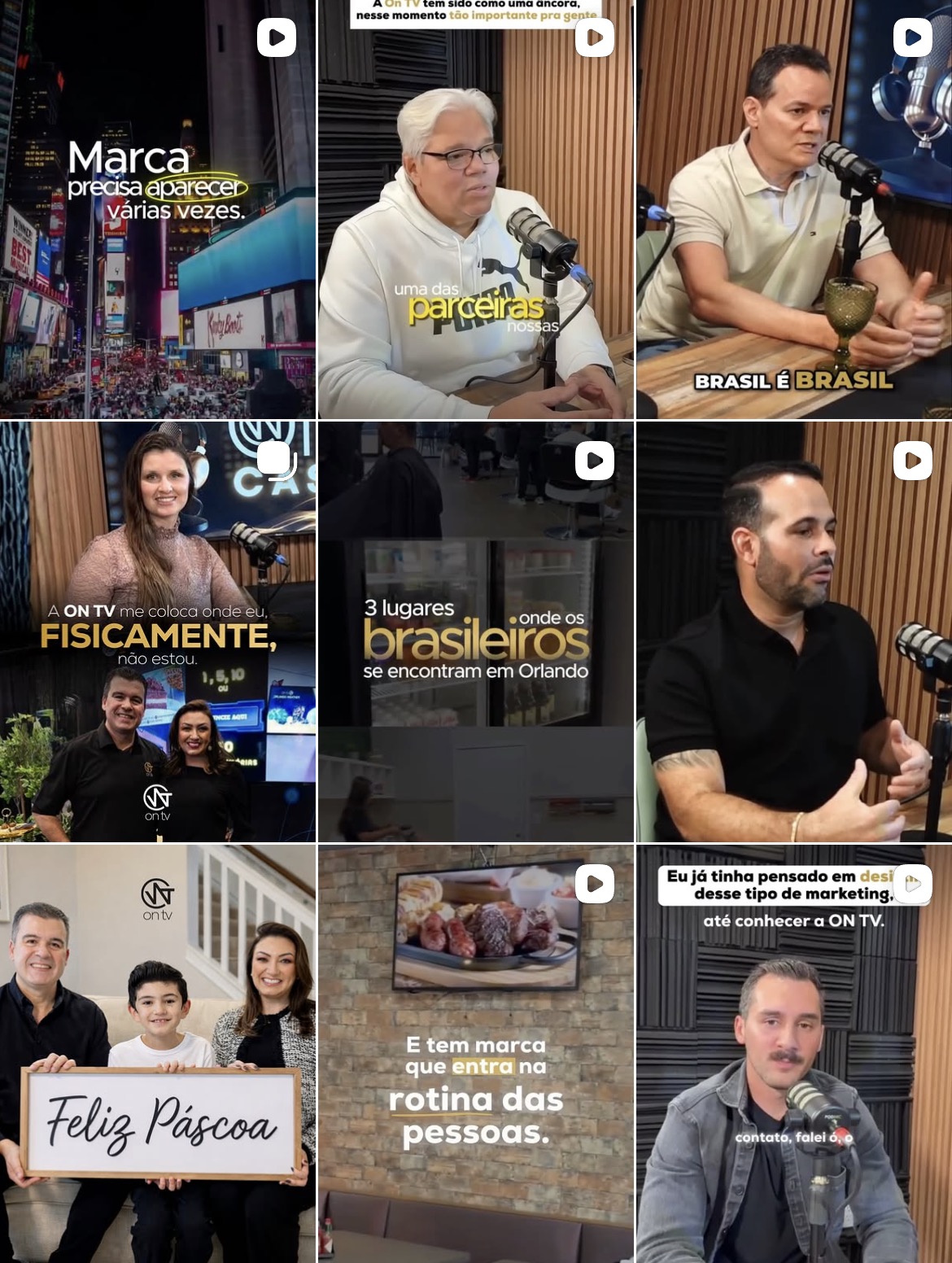 Feed ONTV USA — Mídia Indoor